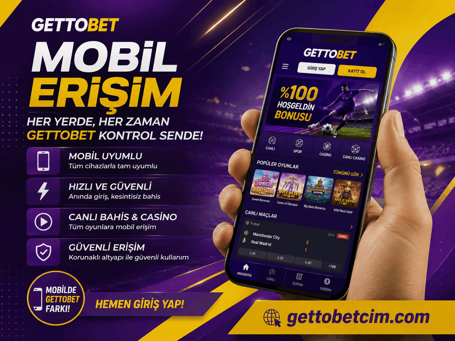 Gettobet Mobil Erişim