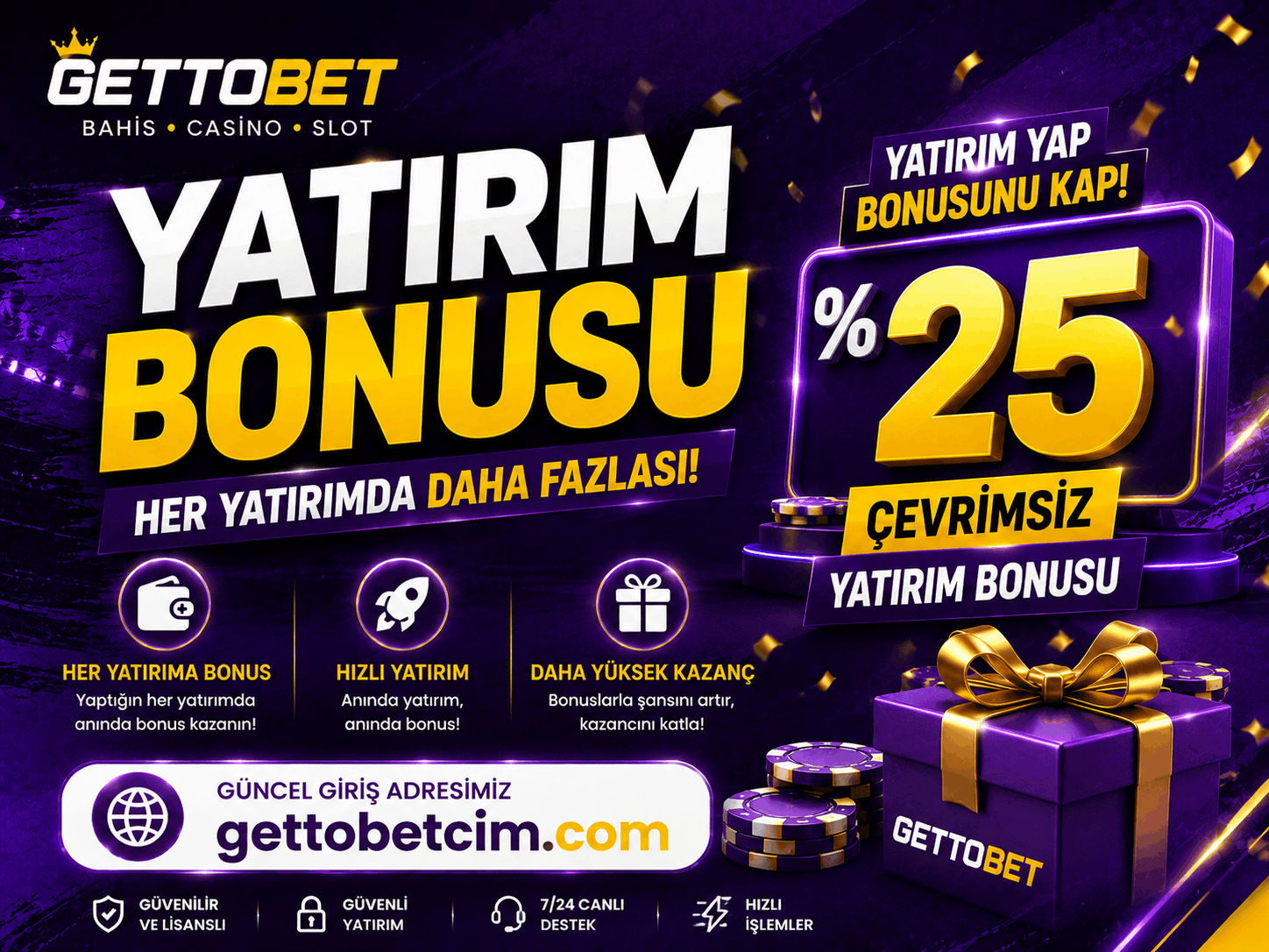 Gettobet Yatırım Bonusu